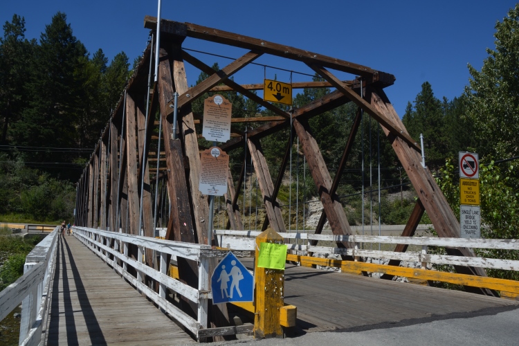 bridge leading into main street of town